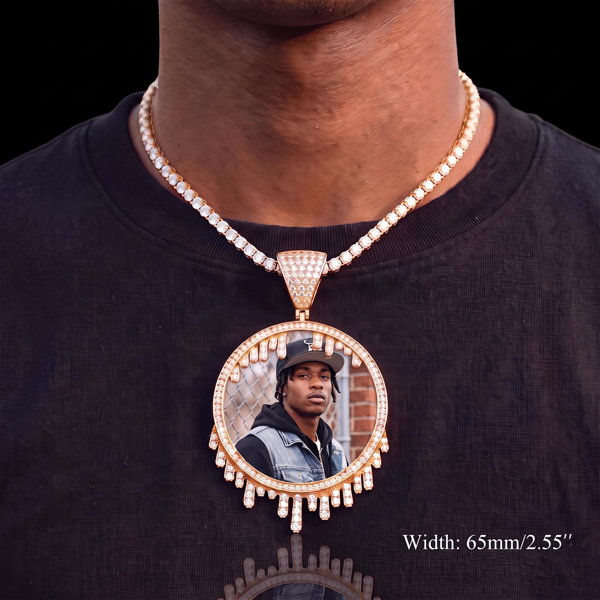 Iced Out Custom Photo Pendant Iced Out Custom Photo Pendant