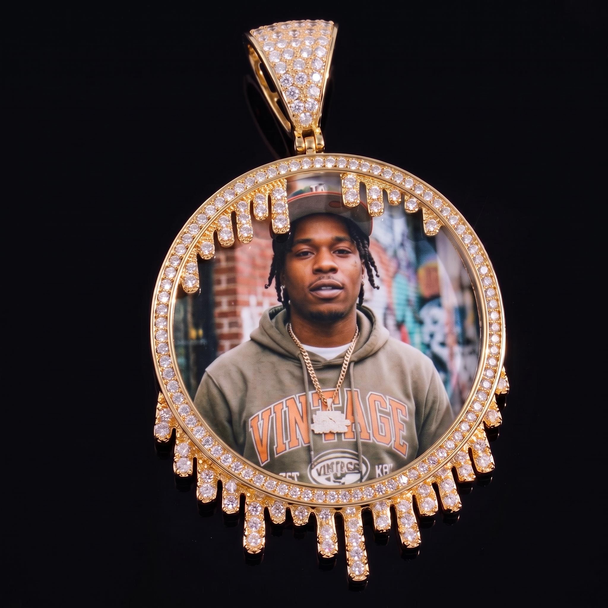 Iced Out Custom Photo Pendant Iced Out Custom Photo Pendant