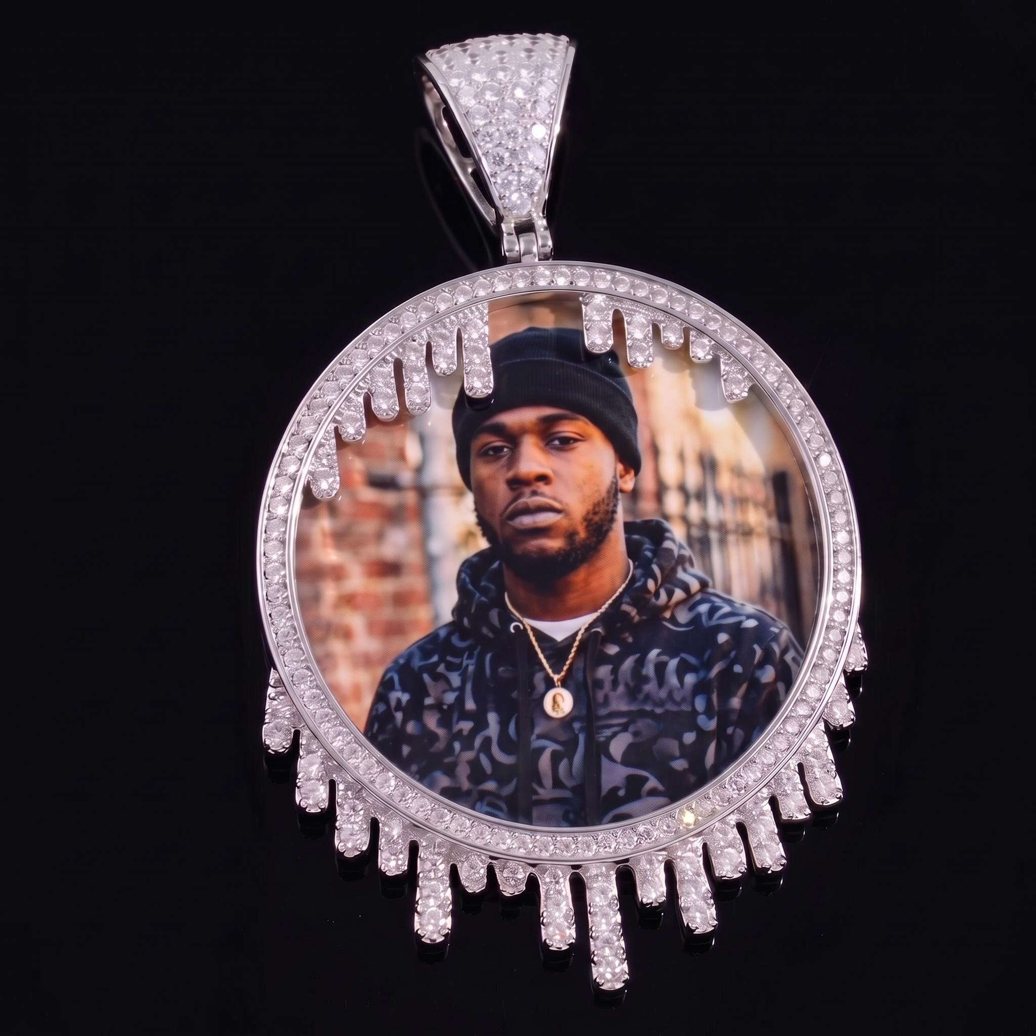 Iced Out Custom Photo Pendant Iced Out Custom Photo Pendant