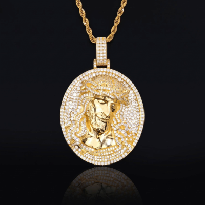 Iced Out Jesus Pendant