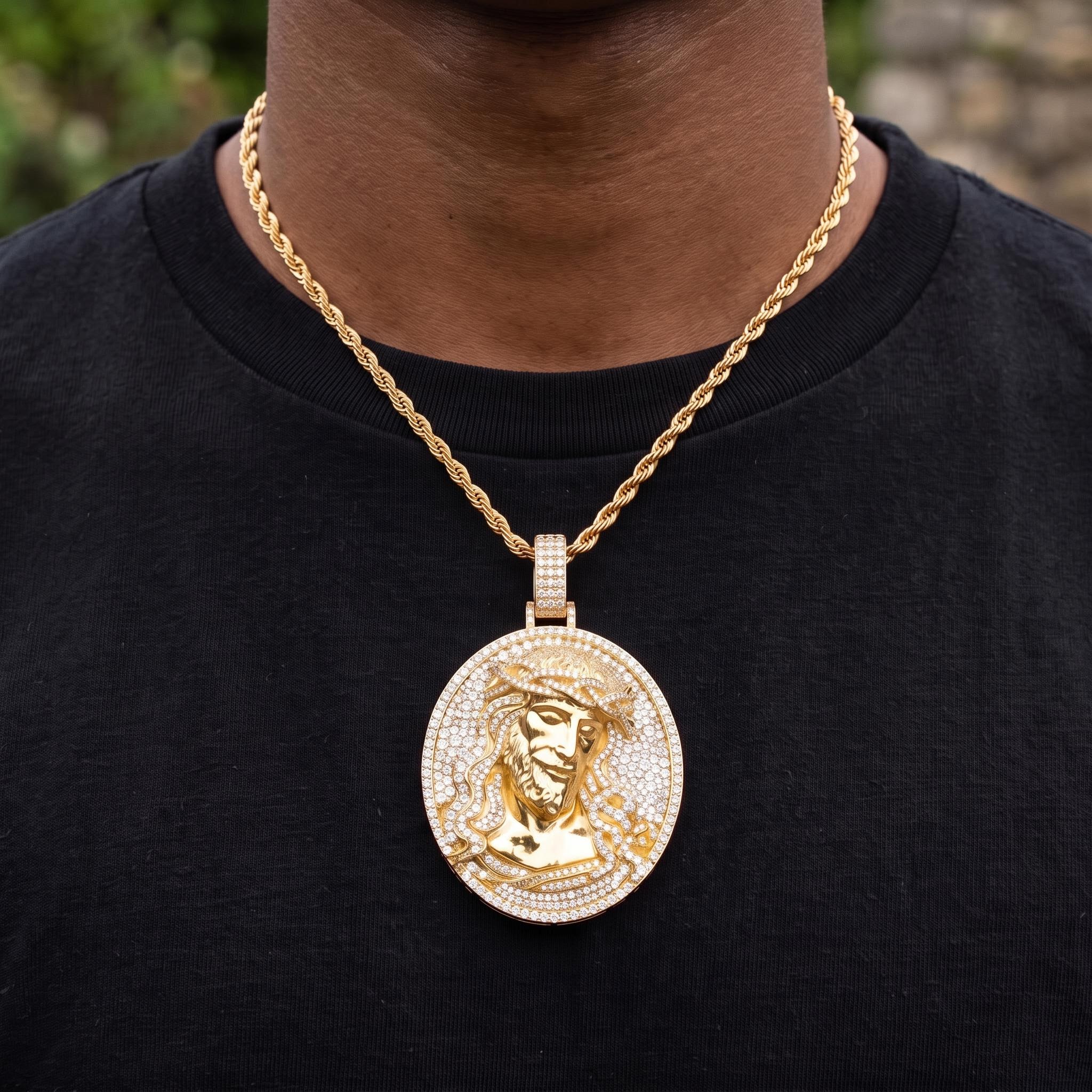Iced Out Jesus Pendant Iced Out Jesus Pendant