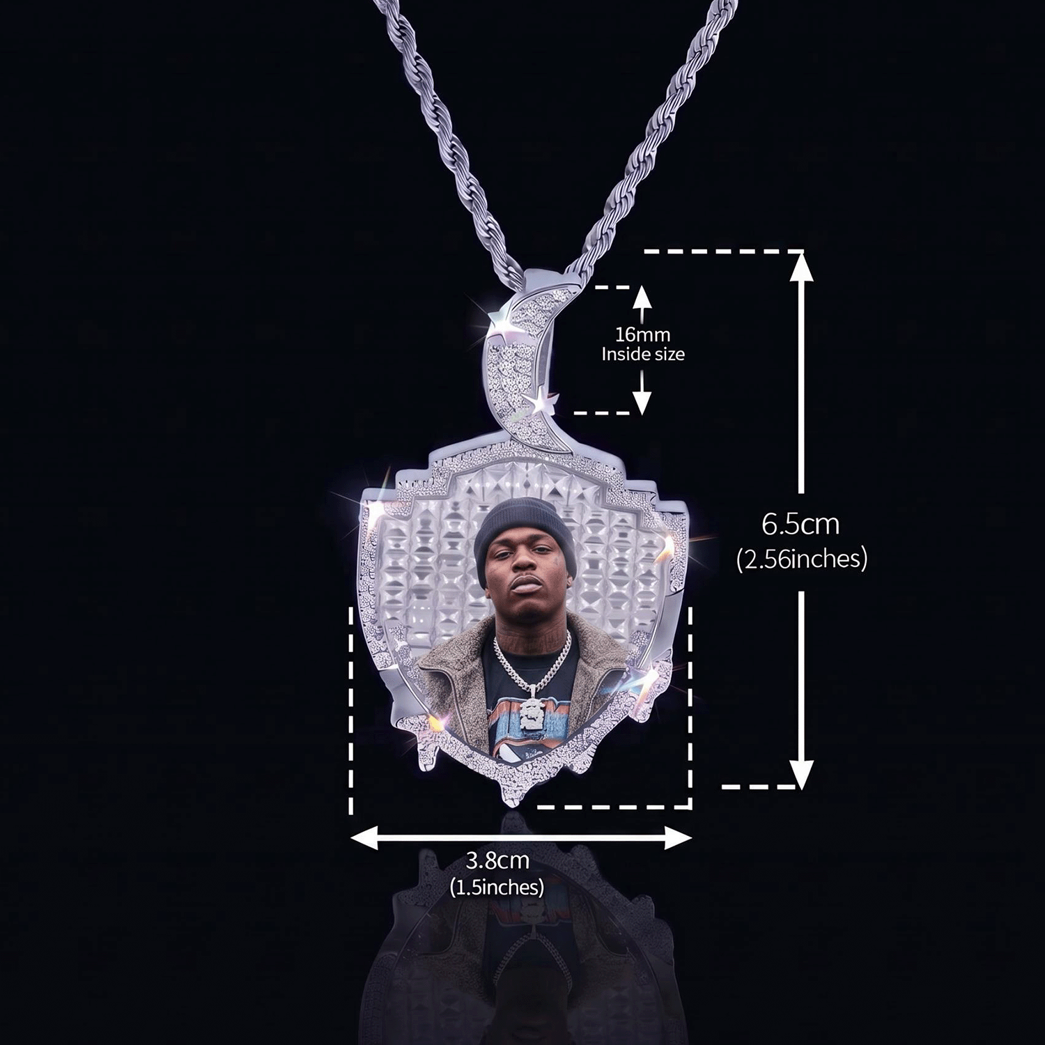 Nebula Custom-Cut Photo Pendant Nebula Custom-Cut Photo Pendant
