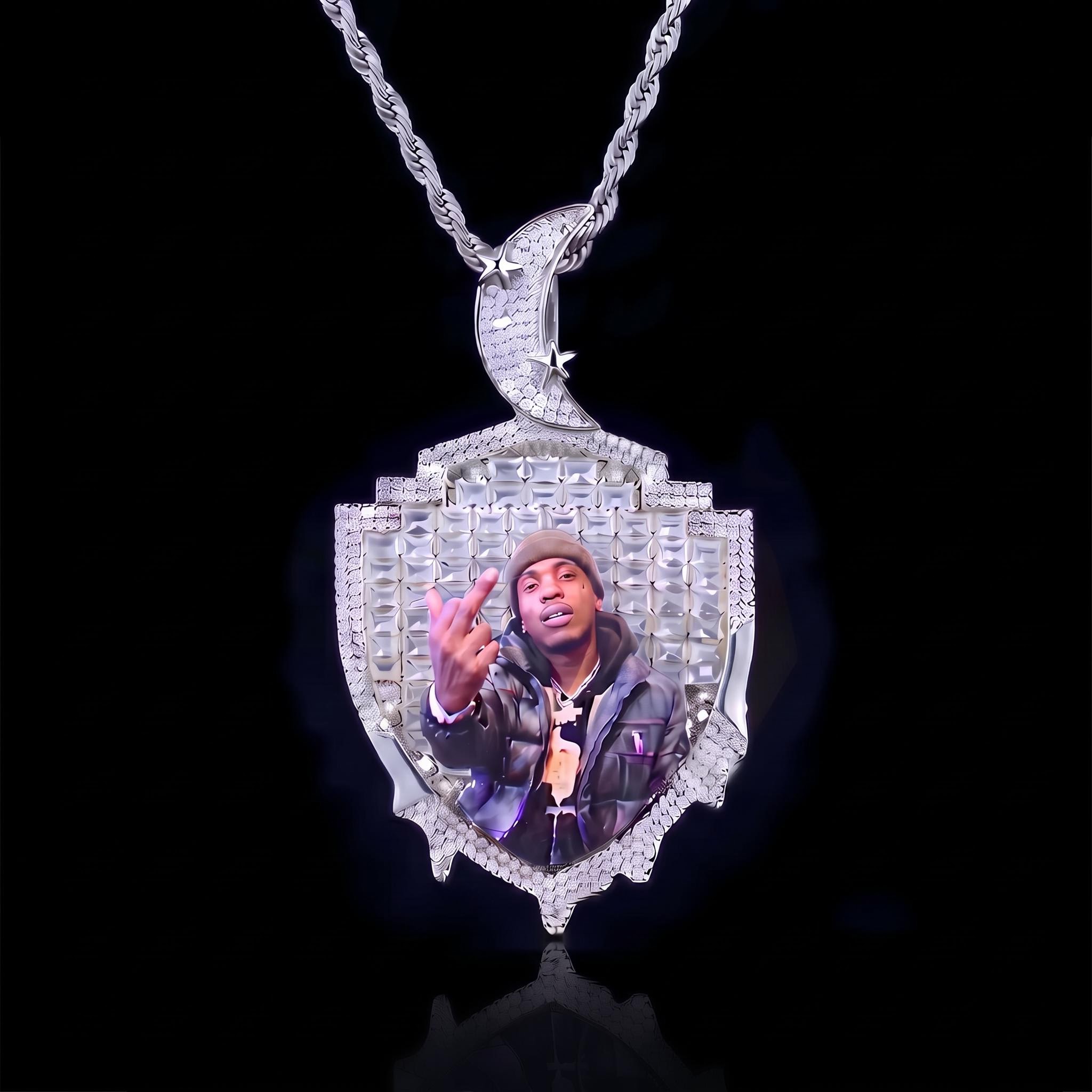 Nebula Custom-Cut Photo Pendant Nebula Custom-Cut Photo Pendant