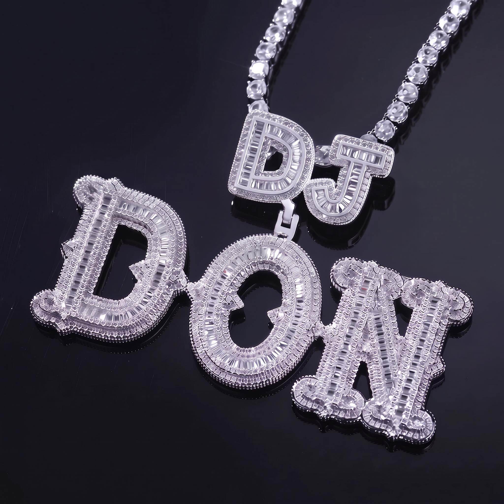 Iced Out Custom Letter Pendant Iced Out Custom Letter Pendant
