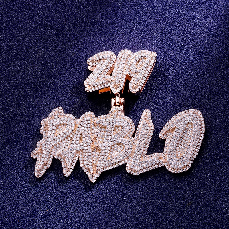 Custom S925 & VVS1 Moissanite Letter Pendant Deposit