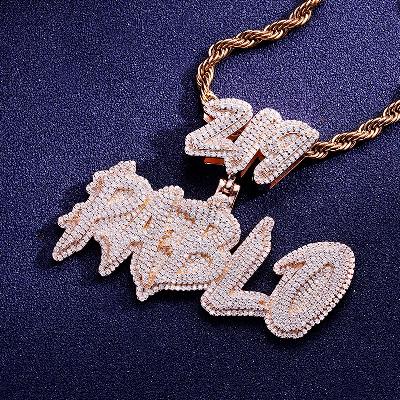 Custom S925 & VVS1 Moissanite Letter Pendant Deposit