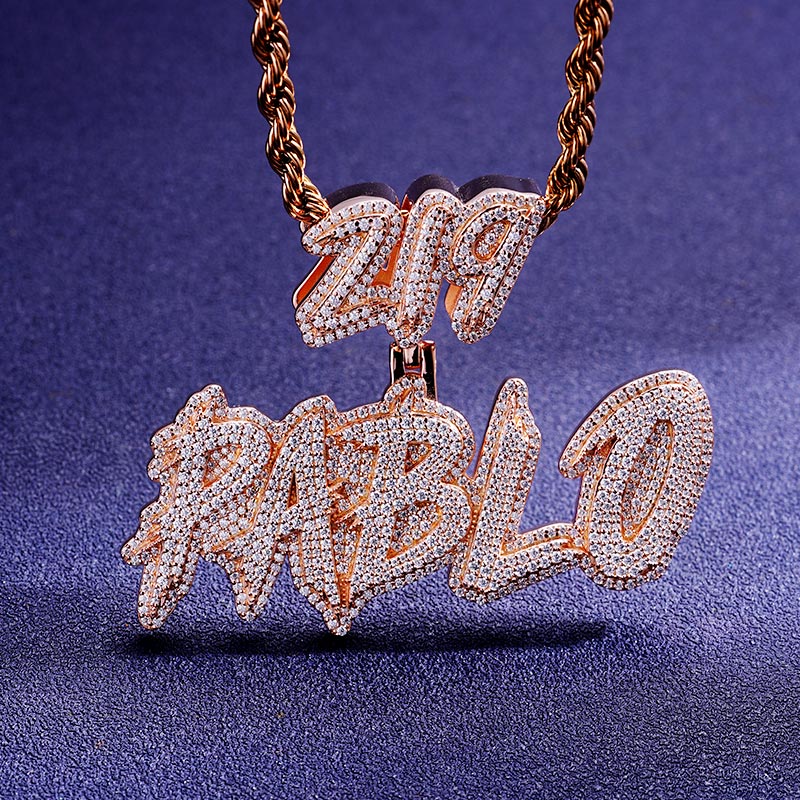 Custom S925 & VVS1 Moissanite Letter Pendant Deposit