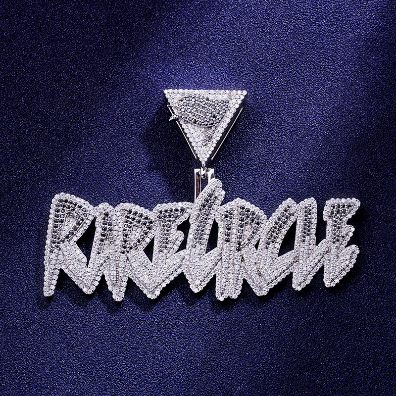 Custom S925 & VVS1 Moissanite Letter Pendant Deposit