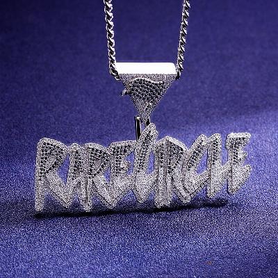 Custom S925 & VVS1 Moissanite Letter Pendant Deposit