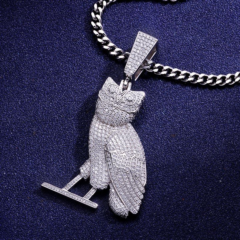 Custom S925 & VVS1 Moissanite Owl Pendant Deposit