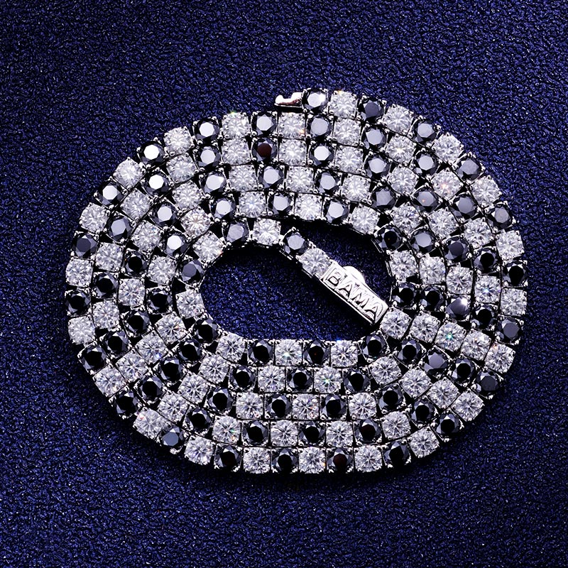 Custom S925 & VVS1 Moissanite Two-tone Tennis Chain Deposit