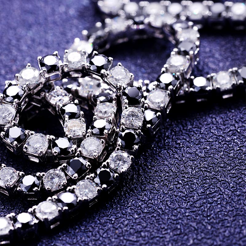 Custom S925 & VVS1 Moissanite Two-tone Tennis Chain Deposit