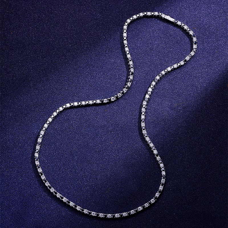 Custom S925 & VVS1 Moissanite Two-tone Tennis Chain Deposit