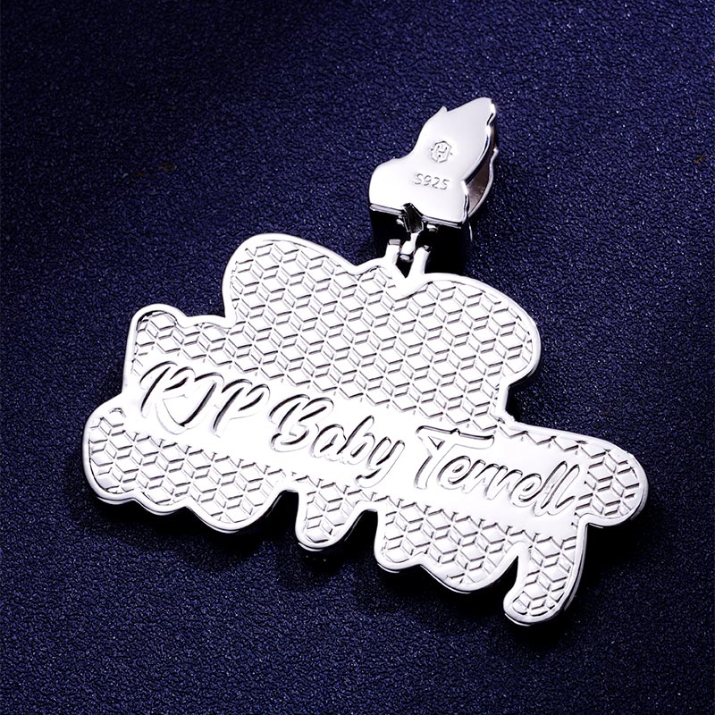 Custom S925 & VVS1 Moissanite Two-row Letter Pendant Deposit