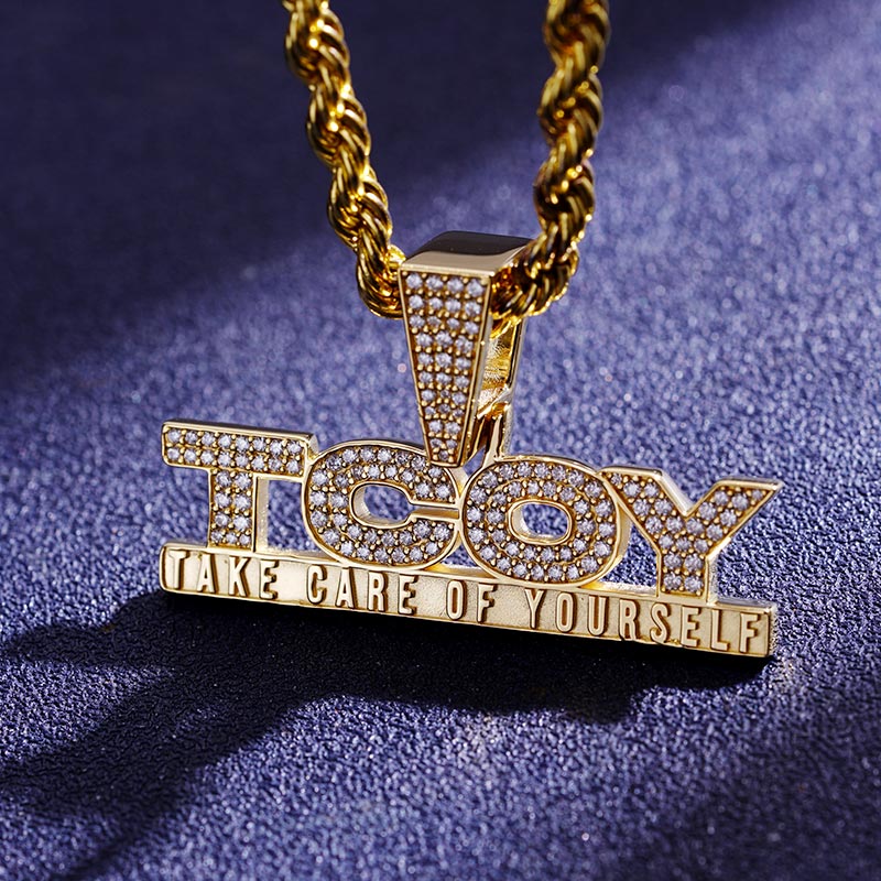 Custom S925 & VVS1 Moissanite Unique Letter Pendant Deposit