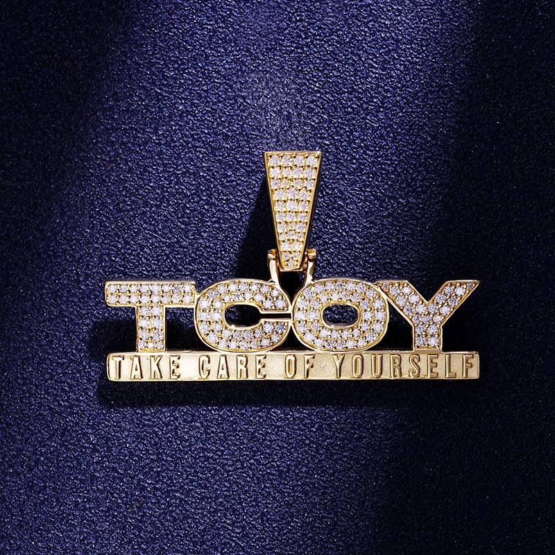 Custom S925 & VVS1 Moissanite Unique Letter Pendant Deposit