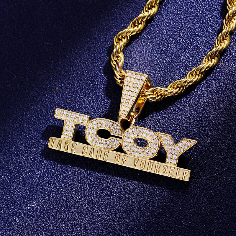 Custom S925 & VVS1 Moissanite Unique Letter Pendant Deposit