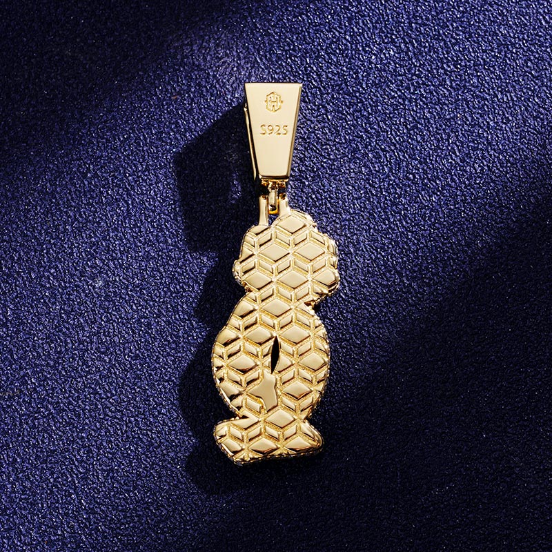 Custom S925 & VVS1 Moissanite Unique Vertical Letter Pendant Deposit