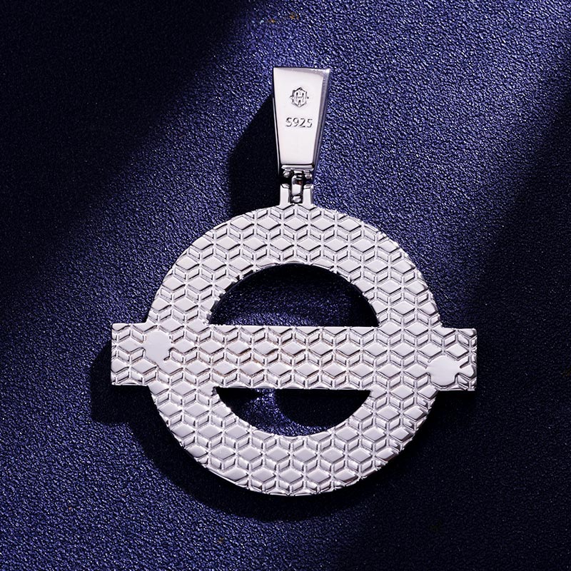 Custom S925 & VVS1 Moissanite Letter Circular Pendant Deposit