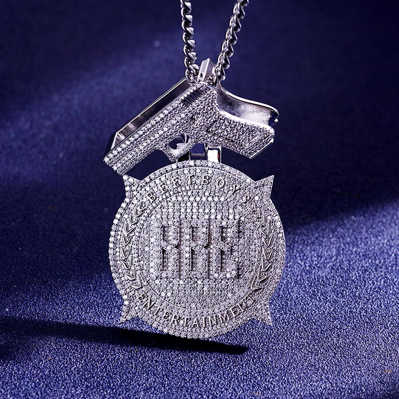 Custom S925 & VVS1 Moissanite Unique Round Pendant Deposit