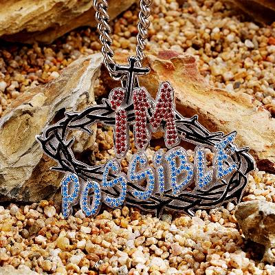 Custom S925 Iced Unique Thorns & Letter Pendant Deposit