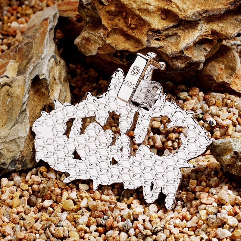 Custom S925 Iced Unique Thorns & Letter Pendant Deposit