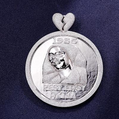 Custom S925 & VVS1 Moissanite Portrait Pendant Deposit