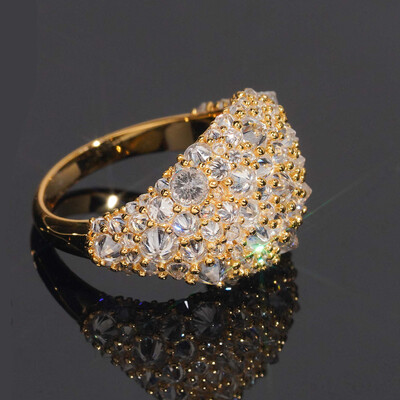 925S & VVS Moissanite Inverted Diamond Brilliant Round Cut Ring