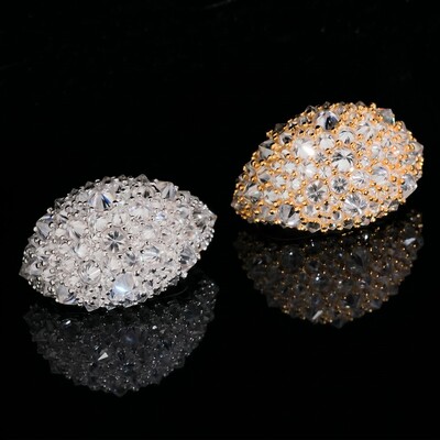 925S & VVS Moissanite Inverted Diamond Brilliant Round Cut Ring