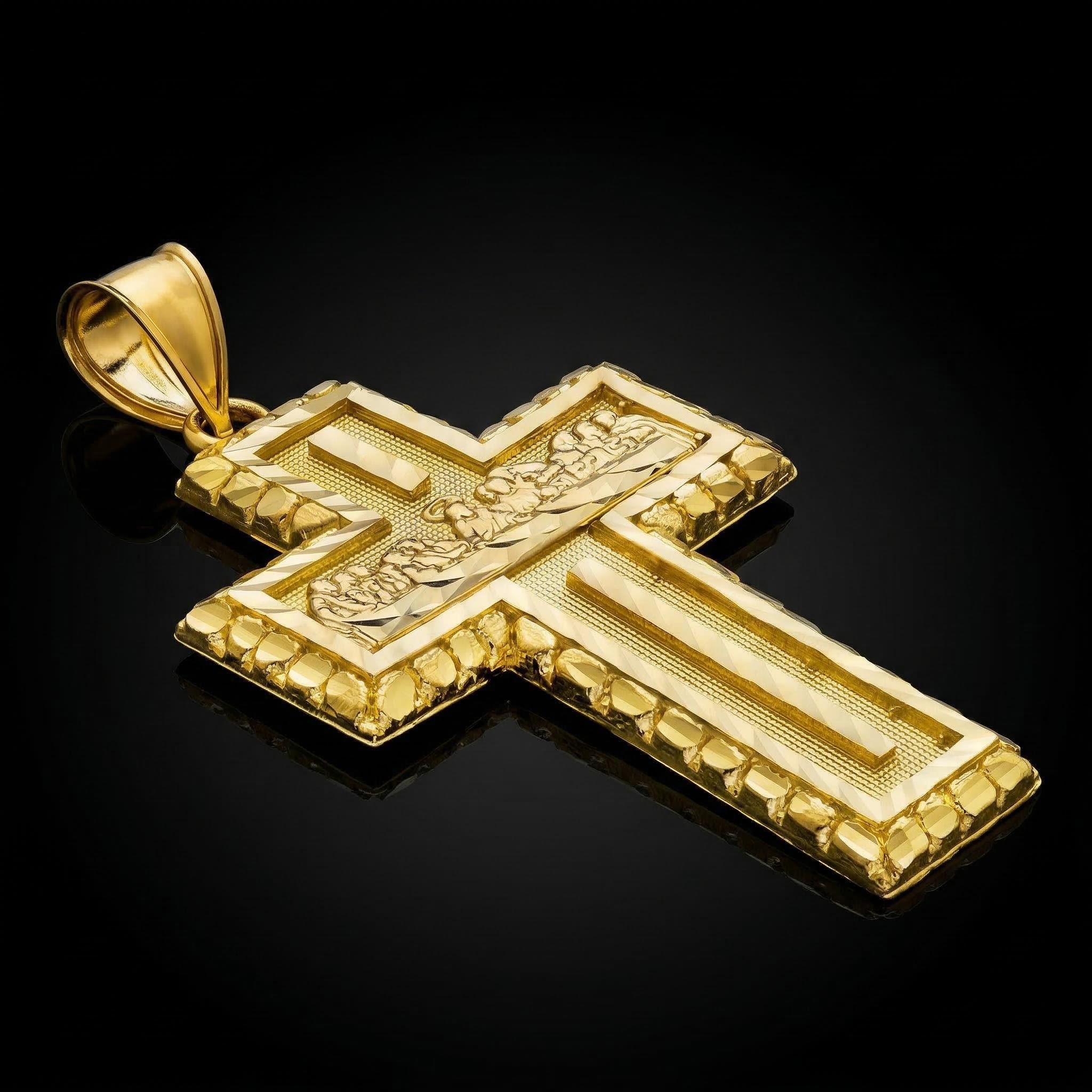 The Last Supper Nugget Cross Pendant The Last Supper Nugget Cross Pendant