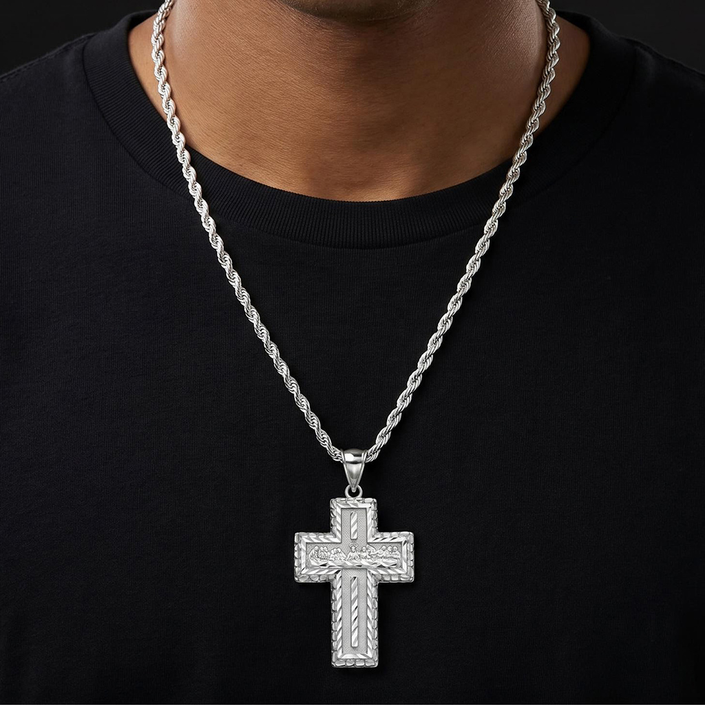 The Last Supper Nugget Cross Pendant The Last Supper Nugget Cross Pendant