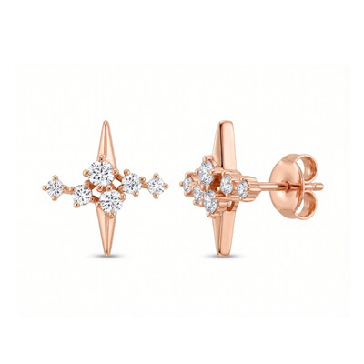 Stellar Trail Diamond S925 Silver Stud Earrings