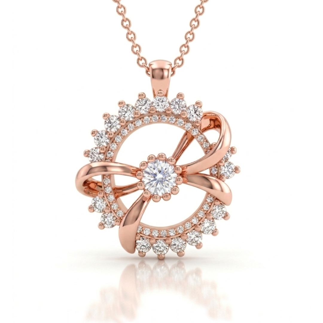 1.6ct TCW Bowtie with Round Design VVS Moissanite S925 Silver Pendant Necklace 1.6ct TCW Bowtie with Round Design VVS Moissanite S925 Silver Pendant Necklace