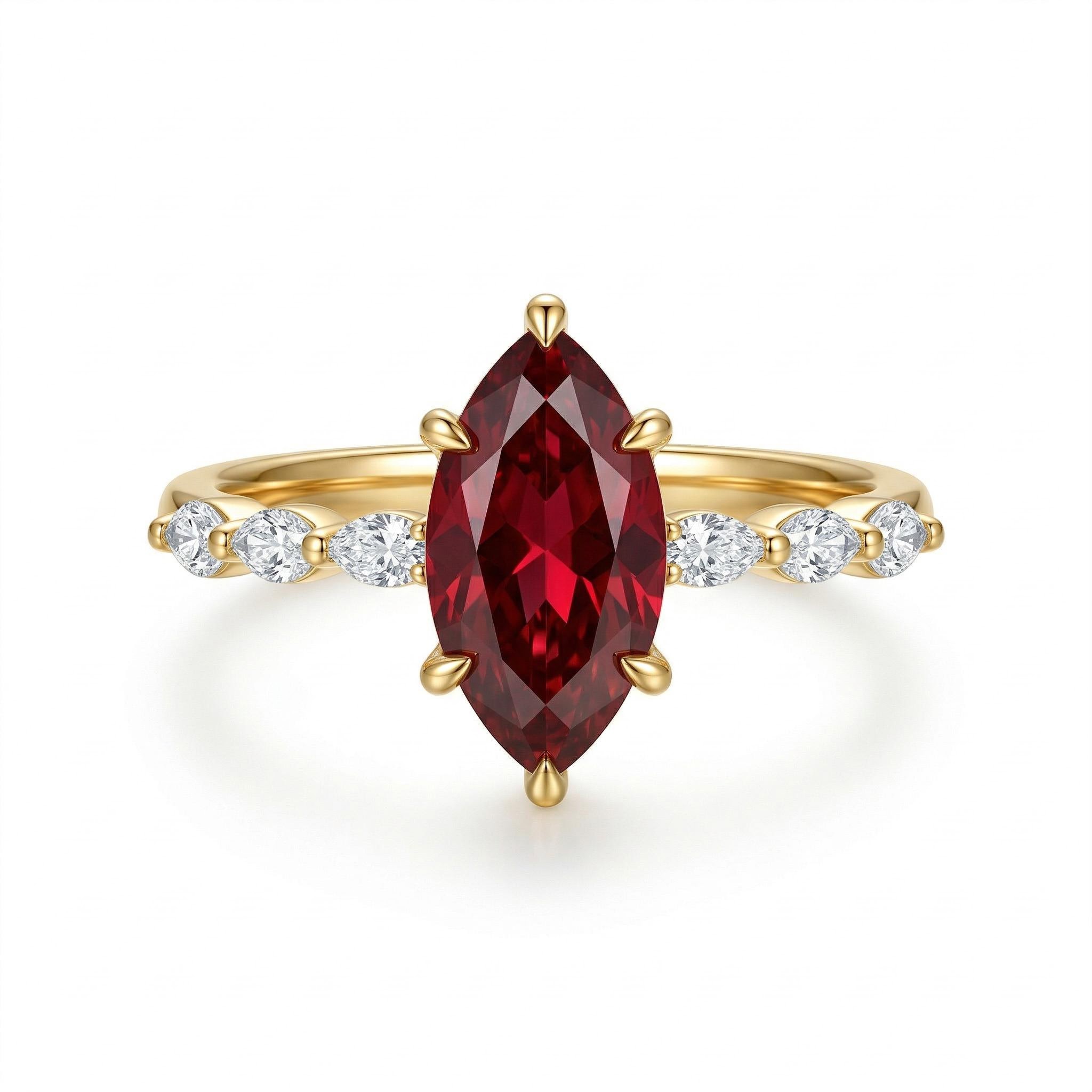 3.64ct CTW Elegant Marquise Cut S925 Silver Engagement Ring 3.64ct CTW Elegant Marquise Cut S925 Silver Engagement Ring