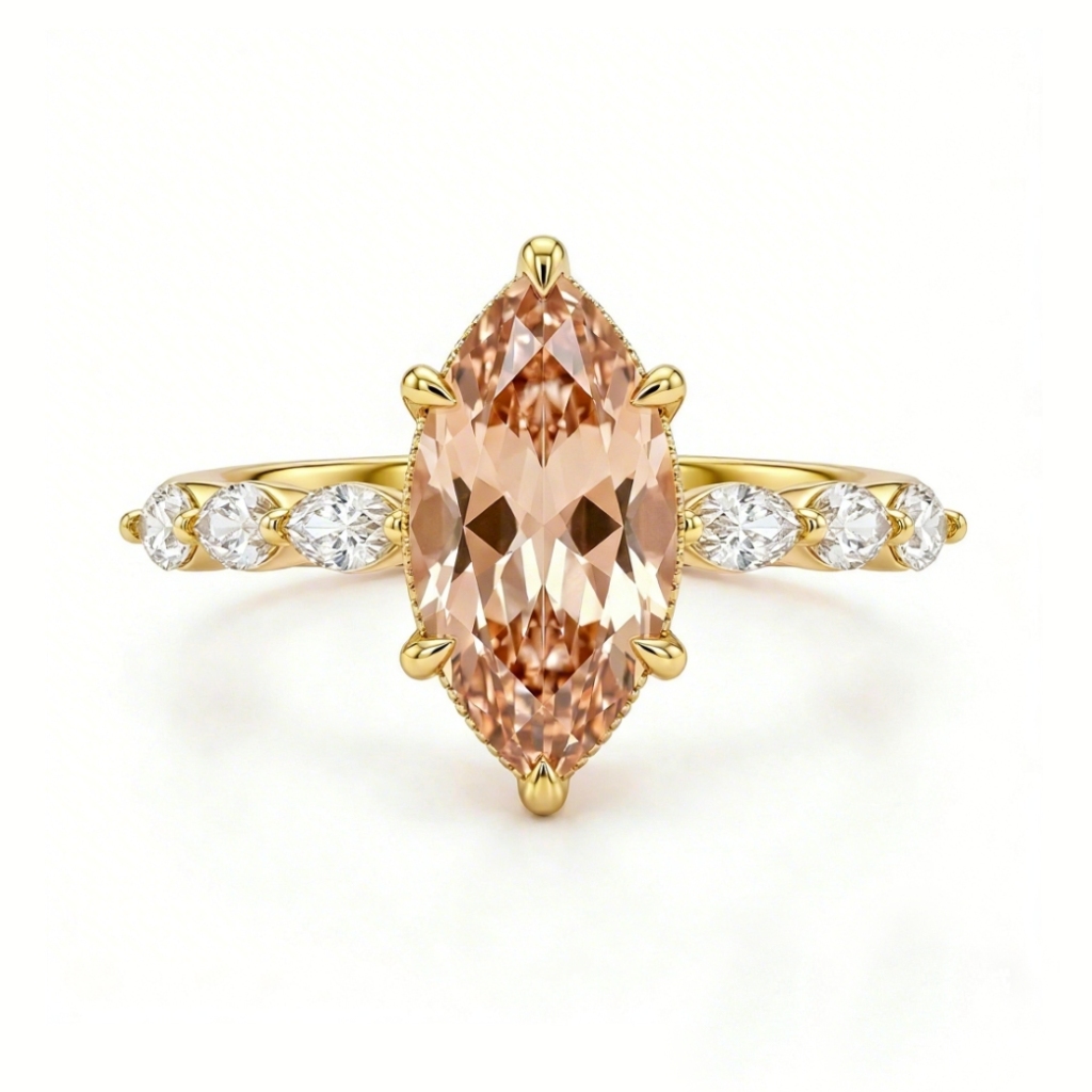 3.64ct CTW Elegant Marquise Cut S925 Silver Engagement Ring 3.64ct CTW Elegant Marquise Cut S925 Silver Engagement Ring