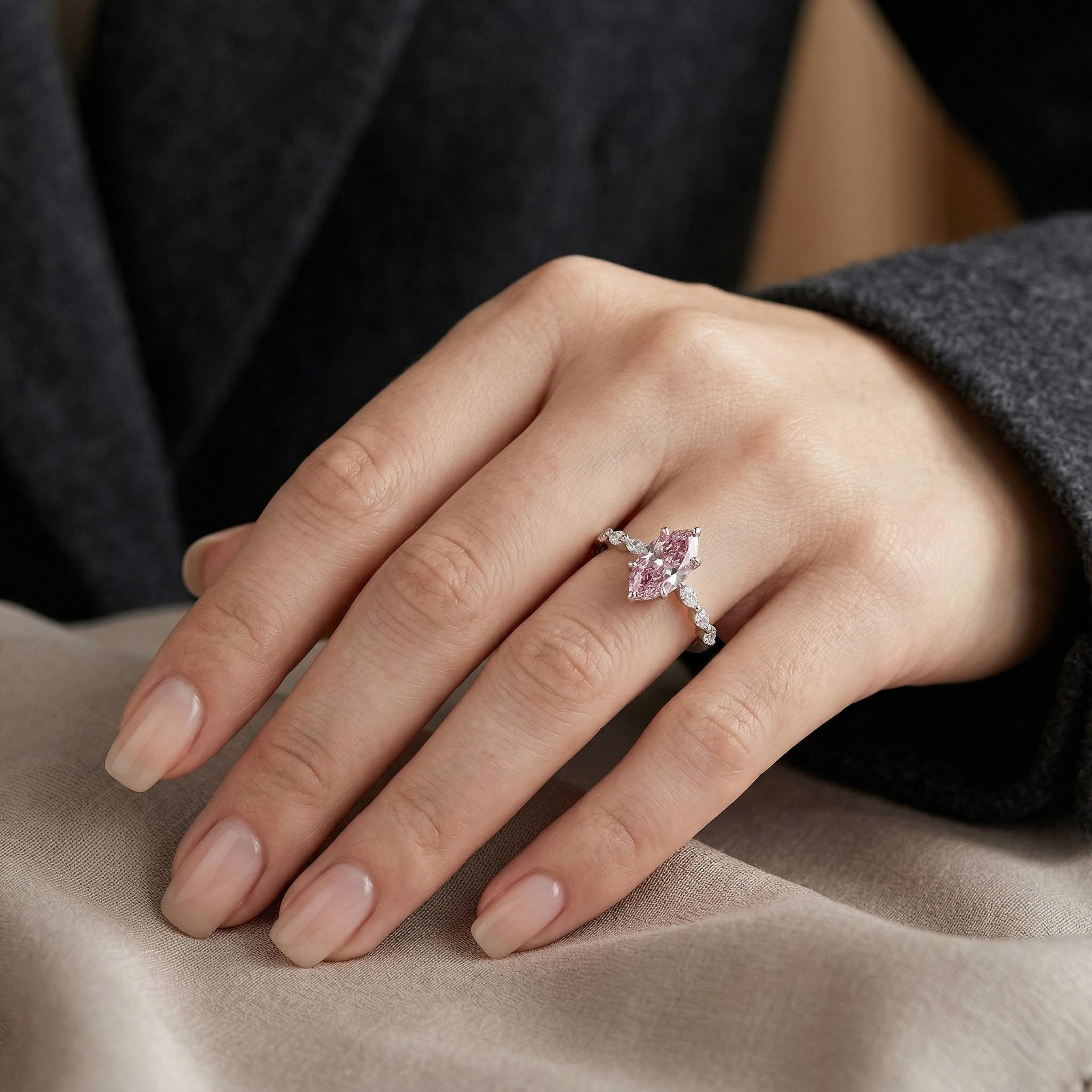 3.64ct CTW Elegant Marquise Cut S925 Silver Engagement Ring 3.64ct CTW Elegant Marquise Cut S925 Silver Engagement Ring