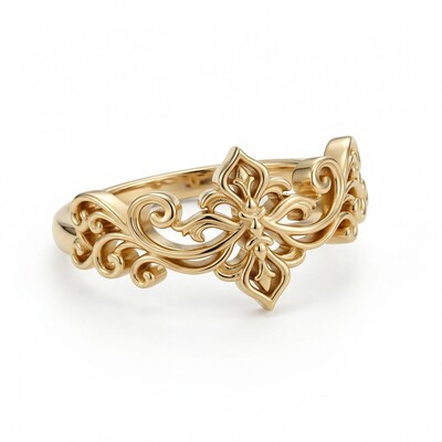 Vintage Filigree Ornate S925 Silver Women's Ring