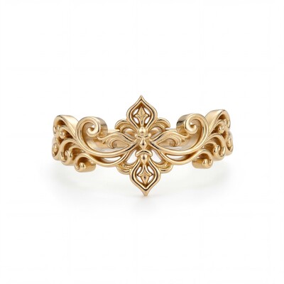 Vintage Filigree Ornate S925 Silver Women's Ring