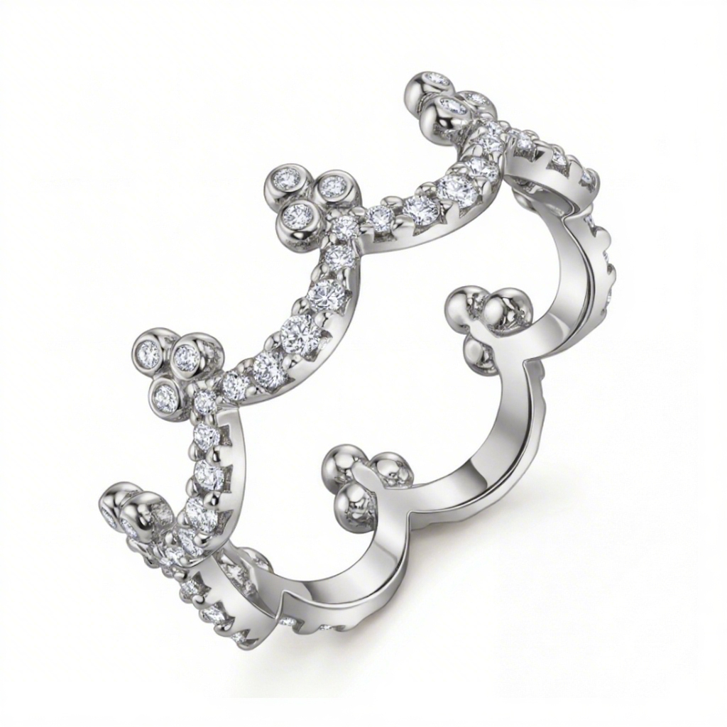 0.8 ct.tw Diamond Crown Women's Ring