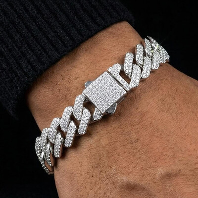 14mm Iced Out Miami Cuban Bracelet