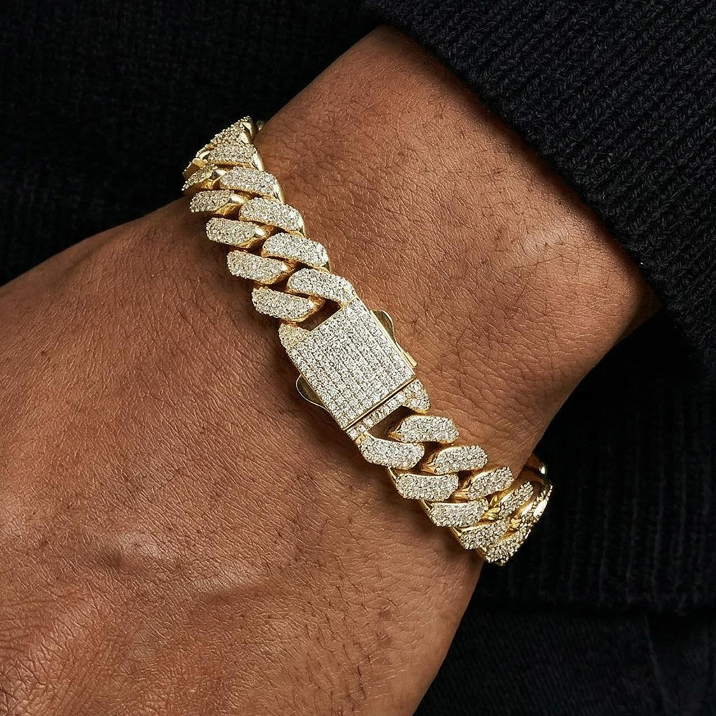 14mm Iced Out Miami Cuban Bracelet