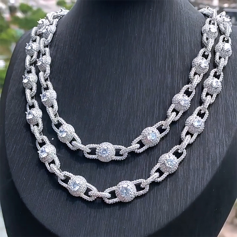 12mm Iced Out Ball Chain