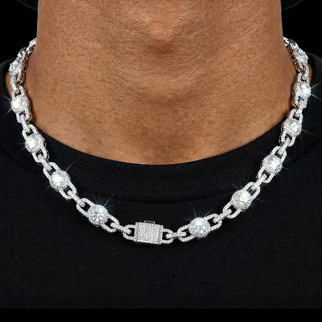 12mm Iced Out Ball Chain