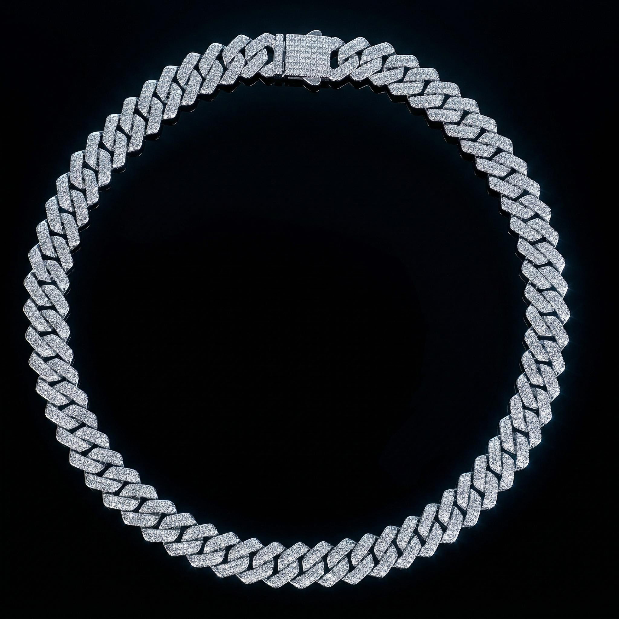 14mm Iced Out Miami Cuban Chain