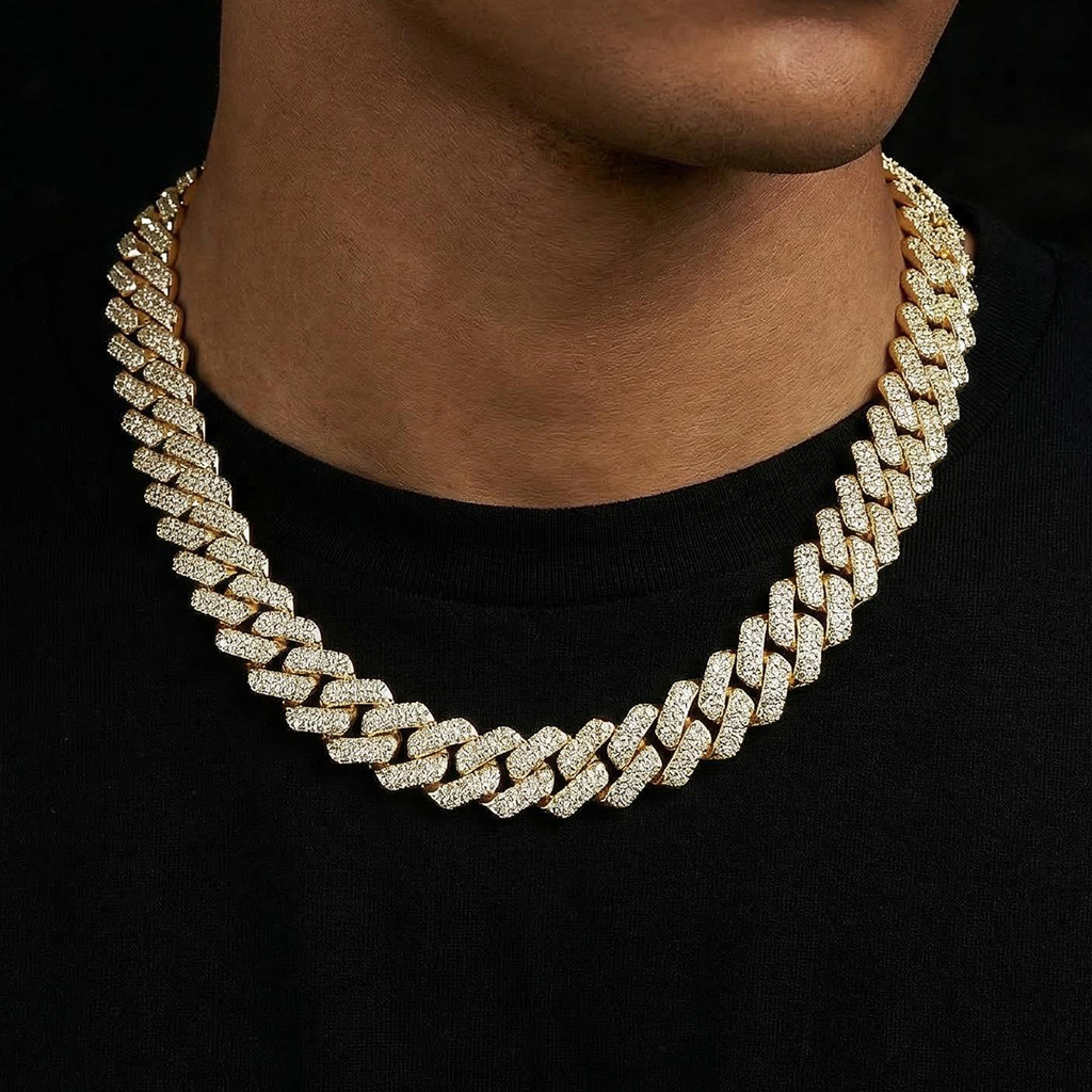 14mm Iced Out Miami Cuban Chain