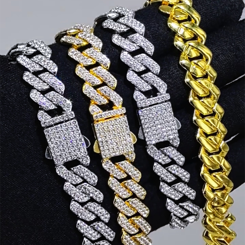 14mm Iced Out Miami Cuban Chain