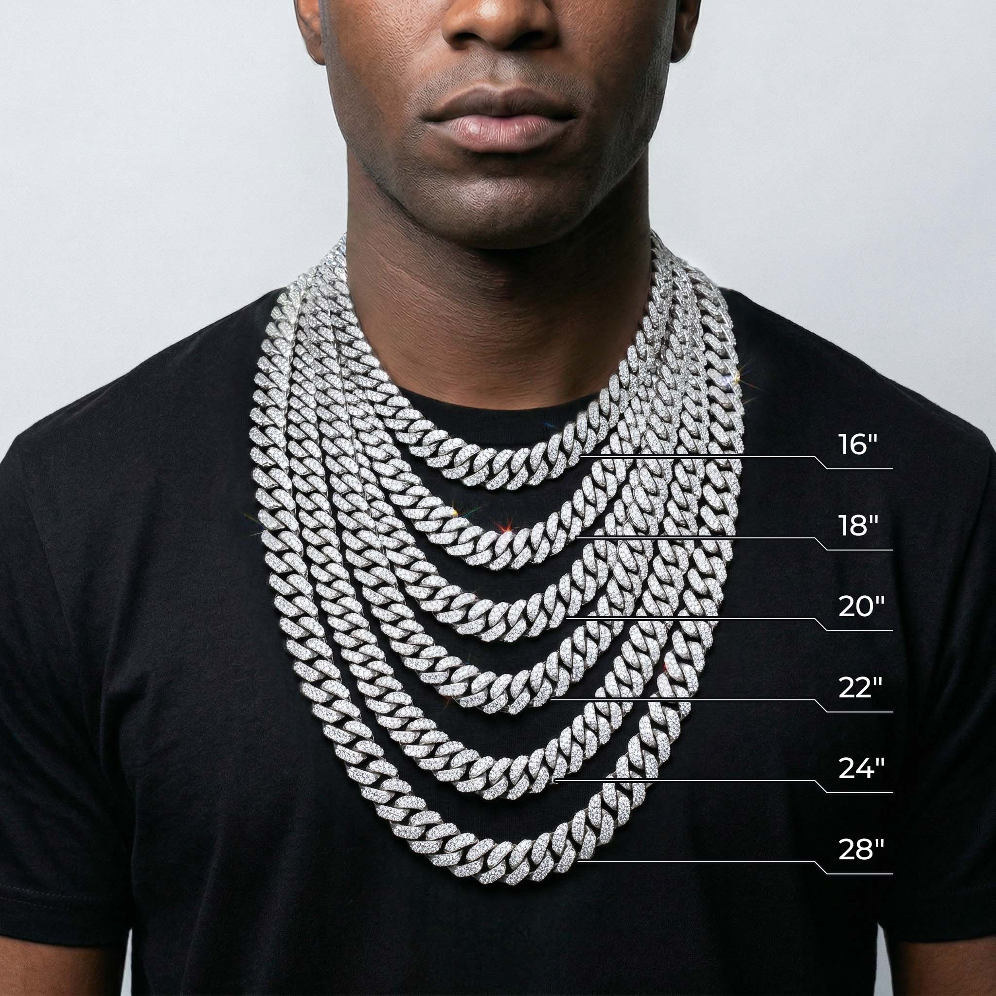 14mm Iced Out Miami Cuban Chain
