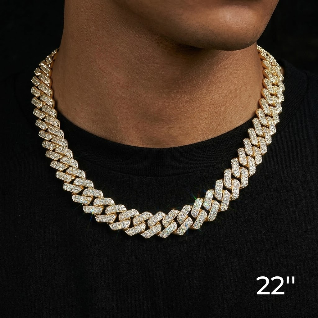 14mm Iced Out Miami Cuban Chain