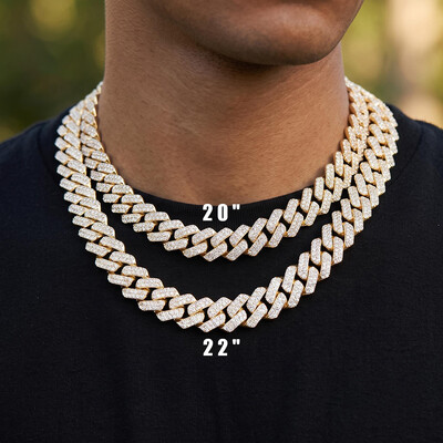 14mm Iced Out Miami Cuban Chain