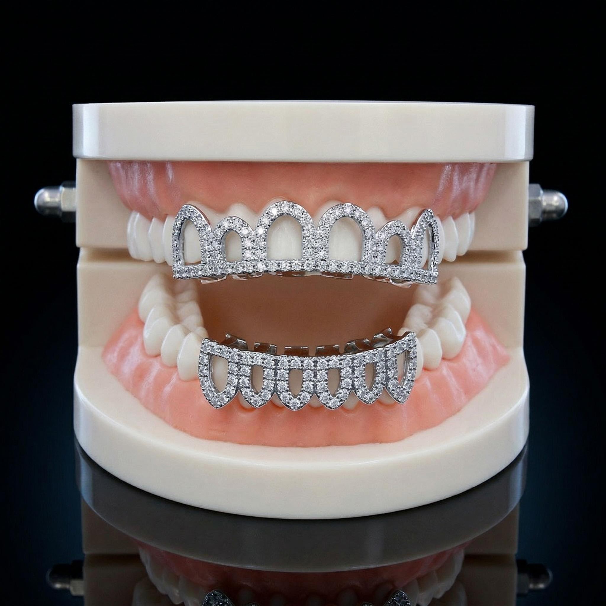 Iced Out Hollow Grillz Set